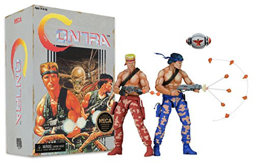 NECA CONTRA Bill und Lance Videospiel-Figur, 2 Stück, 17,8 cm