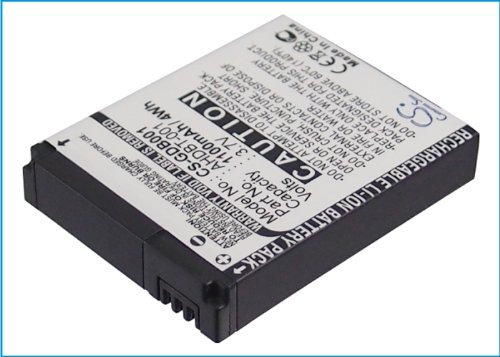 Battery for GoPro Hero, 3.7V, 1100mAh, Li-ion
