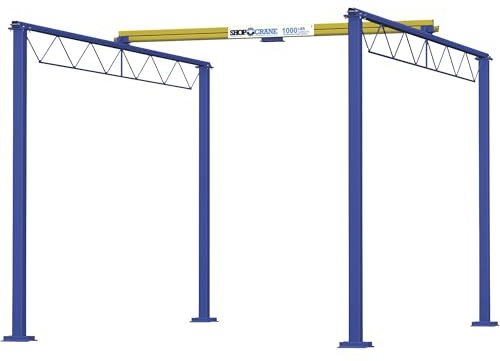 Gorbel 1000-Lb. Shop Crane - 12ft.L x 15ft.W x 8ft.H, Model Number SC1000-FS-12-15-8
