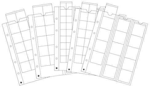 Leuchtturm 340973 Optima Sortiment - Mix zur Münz-Aufbewahrung für Münzen mit Ø 42, 34, 27, 20 mm - 5er Pack