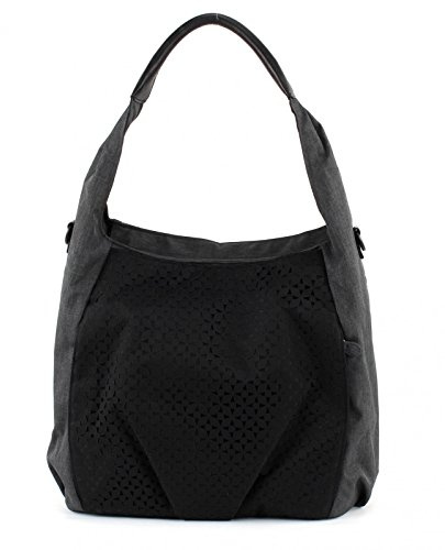 LÄSSIG Baby Wickeltasche Babytasche Stylische Tasche inkl. Wickelzubehör/Casual Hobo Bag Black