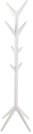 Flurgarderobe Garderobenständer Standgarderobe | Holz | Weiß | 8 Haken