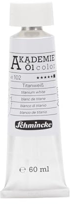 Sminkväska 60 ml tub akademi olja färg titanvit olja 41 102 011
