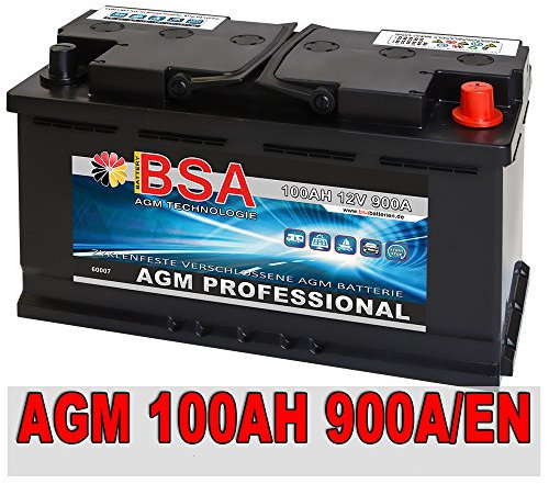 AGM Autobatterie 12V 100Ah 900A/EN ersetzt 92Ah 95Ah Audi BMW Mercedes Porsche