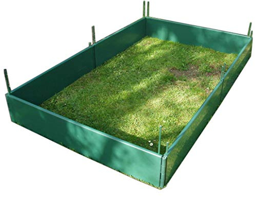GardenSkill Raised Bed – Raised Vegetable Bed Kit and Garden Planter for Flowers Herbs Veg Fruit (2m x 1m x 250mm high, Green)
