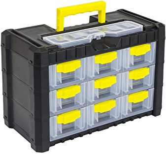 3-nivåers multicase Cargo 303 förvaringsbox med 9 lådor