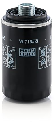 MANN-FILTER, W 719/53 Oljefilter | För off-Highway, hög filtreringsprestanda, optimalt motorskydd, högkvalitativ tätning, äkta OE-teknik