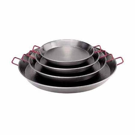 De Buyer - 5026.60 - Paella-pfanne viva españa mit 2 roten griffen, aus stahl - 19 portionen