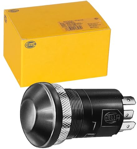 HELLA 6EF 003 916-061 Schalter - Druckbetätigung - 12V - Anschlussanzahl: 4