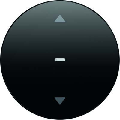 Hager R1 Single Blind Button Black