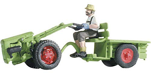 Noch 16750 Two Wheel Tractor W/Fig H0 Scale Figures