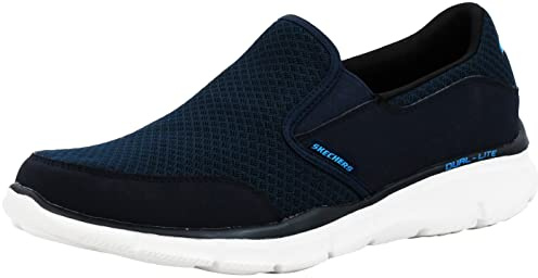 Skechers Equalizer Persistent-51361, Scarpa Bassa Uomo, Blu Blue Navy, 45 EU