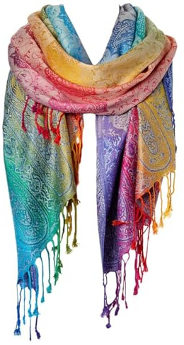 Goood Times Fashion Women's Silk Scarf Luxury Satin Shawl Wraps (Yellow)