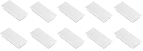 FRANKEN Magnete Rechteckig, 10 Stück, Hochwertige Haftmagnete für Büro, Haushalt, Werkstatt, ideal für Whiteboards, Kühlschrank, Plantafeln oder Schaukästen, 23 x 50 mm, Weiß, HM2350 09