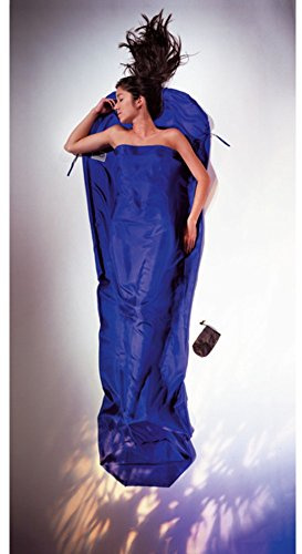COCOON Silk MummyLiner, Damen Jungen Herren Mädchen, Dunkelblau, 95 x35/22