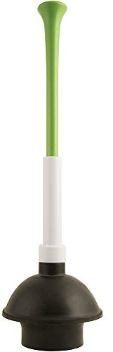 PlumbCraft 14-18-in. Stow-Away Plunger with Adjustable Handle 7503500, Heavy Duty Toilet Plunger for Households, Ergonomic Plunger to Unclog Toilet, Toilet Bowl Plunger with Ergonomic Handle