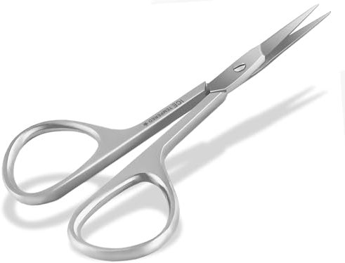 Feine Nagelhautschere mit gerader Schnittfläche aus Edelstahl