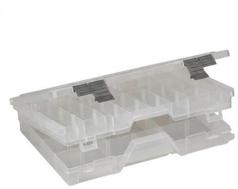 PLANO Guide Series Two-Tiered StowAway 3700|Double Sided Tackle Box, förvaringslåda för fiskeutrustning, kompakt, väska, perfekt för förvaring av beten, hardbaits, softbaits och andra fiskeredskap