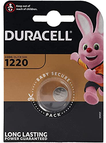 Duracell CR1220 Lot de 2 piles bouton Lithium 3 V