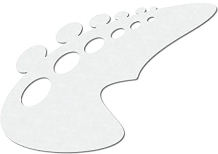 Herterich Products Airbrush Schablone für Oval Zirkel Kreise | Tattoo und Graffiti Stencil Vorlage | Lasergeschnittene Präzision | Wiederverwendbar und Lösemittelresistent