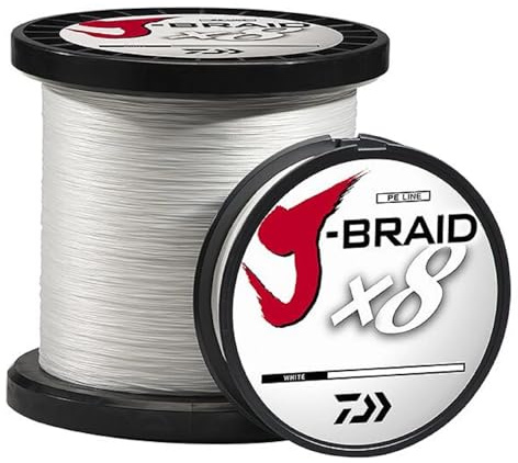 DAIWA J-BRAIDX8 Füllspule, Weiß, Mono-Durchmesser = 7,3 kg