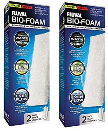Fluval A222 Schaumstoff Filterzubehör für 204/205/206 304/305/306 (2 Pack)