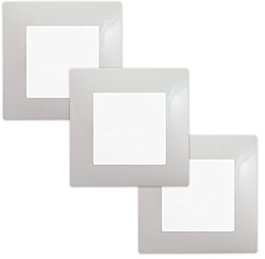 SIEMENS - LOT de 3 Va-et-Vient Blanc Delta Viva + Plaques Gris