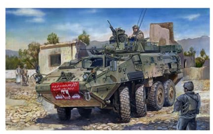 Trumpeter 01519 Modellbausatz LAV-III 8x8 wheeled armoured vehicle, Mittel, Verschieden, Grün