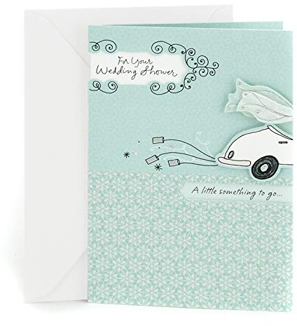 Hallmark Wedding Shower Greeting Card (Get-Away Car)