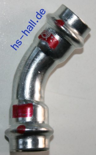 Viega Prestabo Bogen 45° IxI 15 mm Pressfitting
