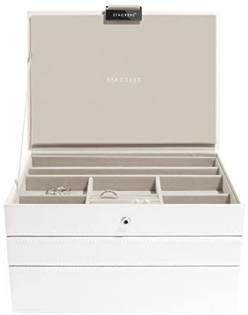 Stackers Weiß Klassisch Schmuckschatulle -3