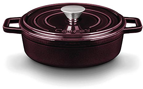 Castey - Cazo Baja Hierro 22 cm Color Burdeos