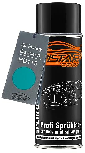TRISTARcolor Motorradlack Spraydose für Harley Davidson HD115 Turquoise Basislack Sprühdose 400ml