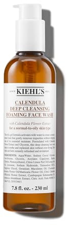 KIEHL'S Calendula Foaming Face Wash, milder Reinigungsschaum fürs Gesicht mit Ringelblumen-Extrakt & Glycerin, Gesichtsreiniger gegen Unreinheiten für empfindliche und unreine Haut