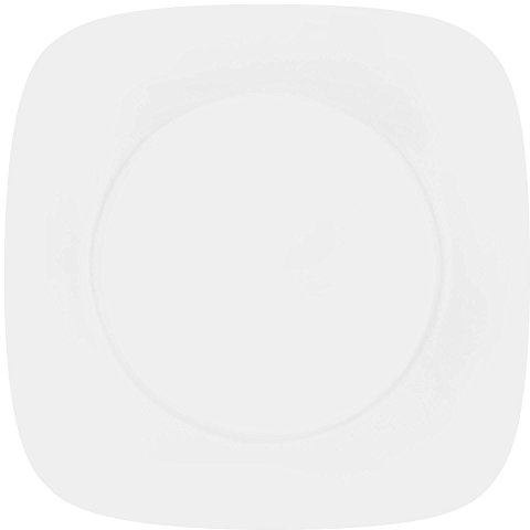 Corelle 22.75 cm Vitrelle Glass Pure Luncheon Plate, Pack of 6, White