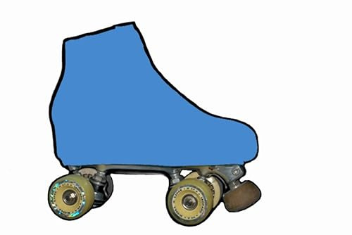 Stövelöverdrag för konstnärliga skridskor (turkos, storlek S)