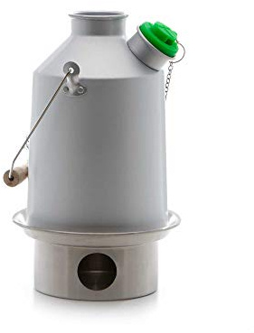 'Scout' Kelly Kettle® 1.2ltr (Anodised Aluminium) - Boil Water Fast Outdoors | Lightweight | Fuel with Any Biomass - if it burns, it can be used as fuel | For Camping, Picnics, Fishing, Kayaking, etc.