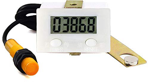 DIGITEN LCD Digital 0-9999 räknare 5 siffror plus UP mätare + närhetsbrytare sensor med magnetisk