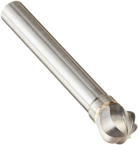 Drill America SD3NF Hartmetall-Frässtifte mit Kugelkopf, 0,95 cm x 0,64 cm Schaft, Aluminium, DUL Serie