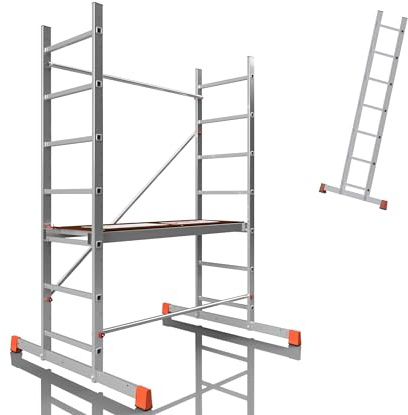 ALTEC AluCombine 3.0-300 | 3m | Alu Standgerüst mit Traverse | Baugerüst Arbeitsbühne Montagegerüst Anlegeleiter Treppengerüst
