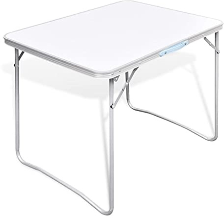 vidaXL Campingtisch zusammenklappbar mit Metallrahmen 80 x 60 cm