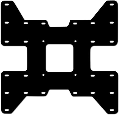 Drall Plaque d'adaptation VESA - pour Support de téléviseur LED LCD Plasma Curved OLED - Extension de VESA 100 200 à VESA 300 Noir Modèle : AD3B