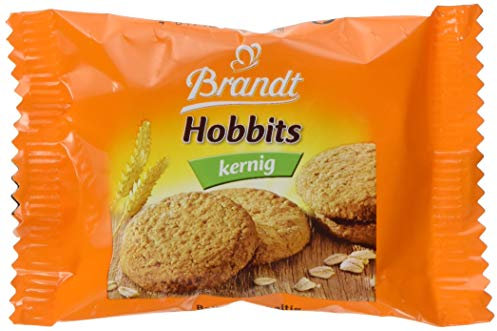 Brandt Hobbits Kernig - 2er Packs - Cateringkarton mit 60 Packungen - ballaststoffreicher Vollkornkeks mit Haferflocken (60 x 22,8 g)