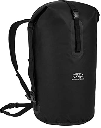 Highlander Packsack/Seesack Troon, Schwarz, 62 x 34 x 34 cm, 70 Liter, DB106-BK-01