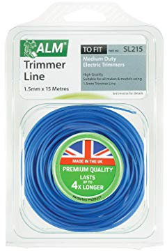 Alm Medium Duty Electric Trimmer Line 1.5mm 15m SL215,Blue