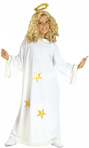 Widmann 38187 – Barndräkt ängel, klänning och skrin, jul, karneval, halloween, spökspel