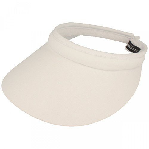 Seeberger Azalee Visor Baumwolle Baumwollvisor Sonnenvisor Sonnenschutz Blendschutz Strandvisor Damenvisor (One Size - weiß)