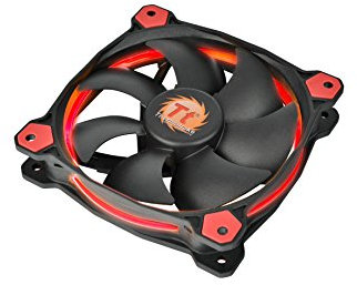Thermaltake - Riing 12 - Ventilateur PC (12V - 24.6 dB - diam: 12cm - 1500 RPM) Rouge