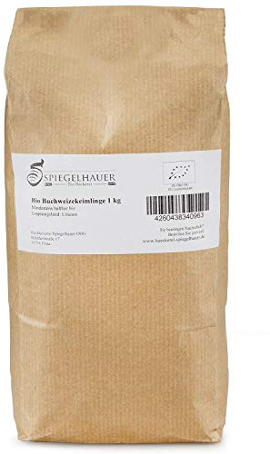 Bio gekeimter Buchweizen 1 kg gekeimter EU Buchweizenkeime glutenfrei I gekeimtes müsli basisch I gekeimtes Getreide