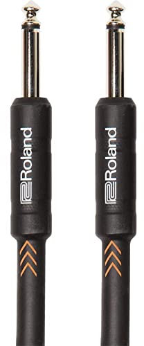 ROLAND Black Series Instrument Cable, Black, Length: 3Ft/1M
